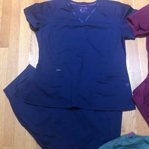 Navy scrub set